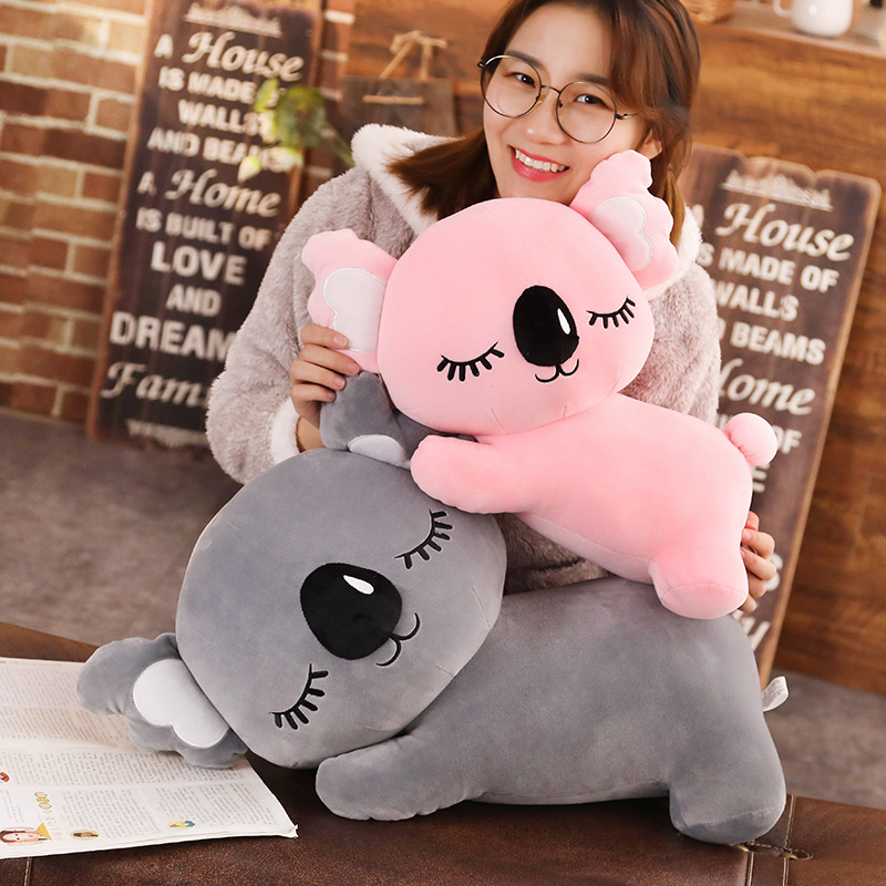 35/50/60cm Soft Sleeping Koala Plush Toy Soft Stuffed Animal Lovely Dolls for Kids Appease Toy Baby's Room Decoration