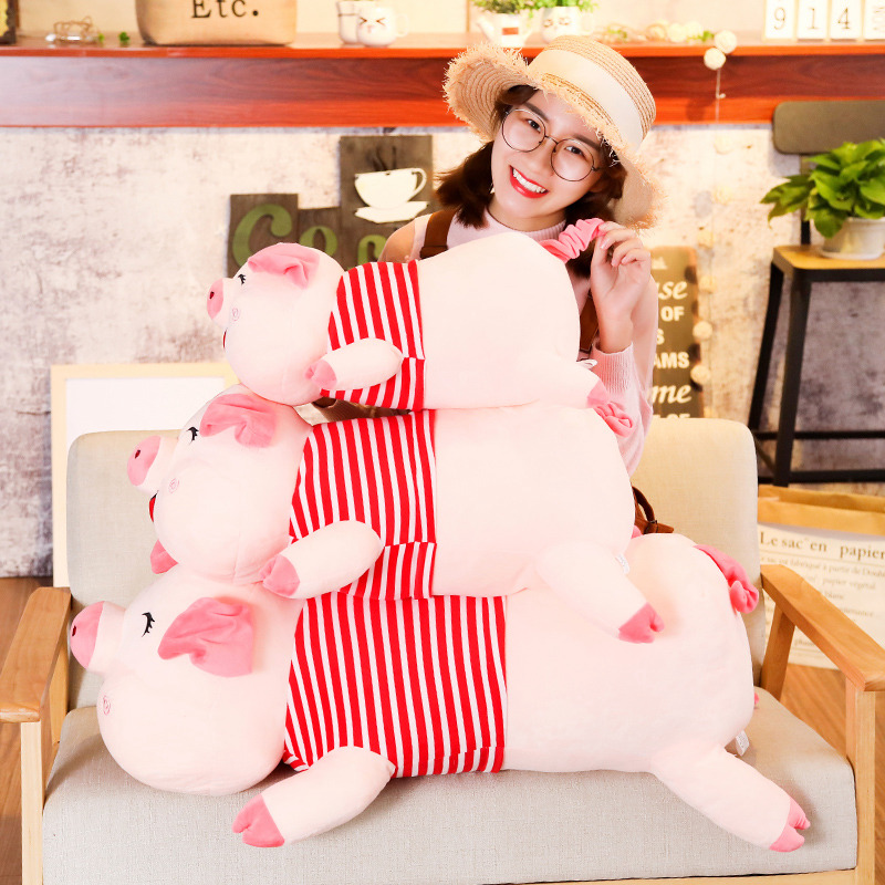 50/65/90 cm Soft Pig Adorable Plush Toy Soft Stuffed Pig Lovely Dolls for Kids Appease Toy Baby's Room Decoration