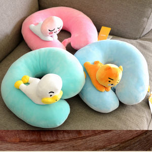Korean Super Hot Kakao Friends Character U-shape Plush Pillow Ryan Apeach Plush Doll Toys For Car Sofa Bedroom