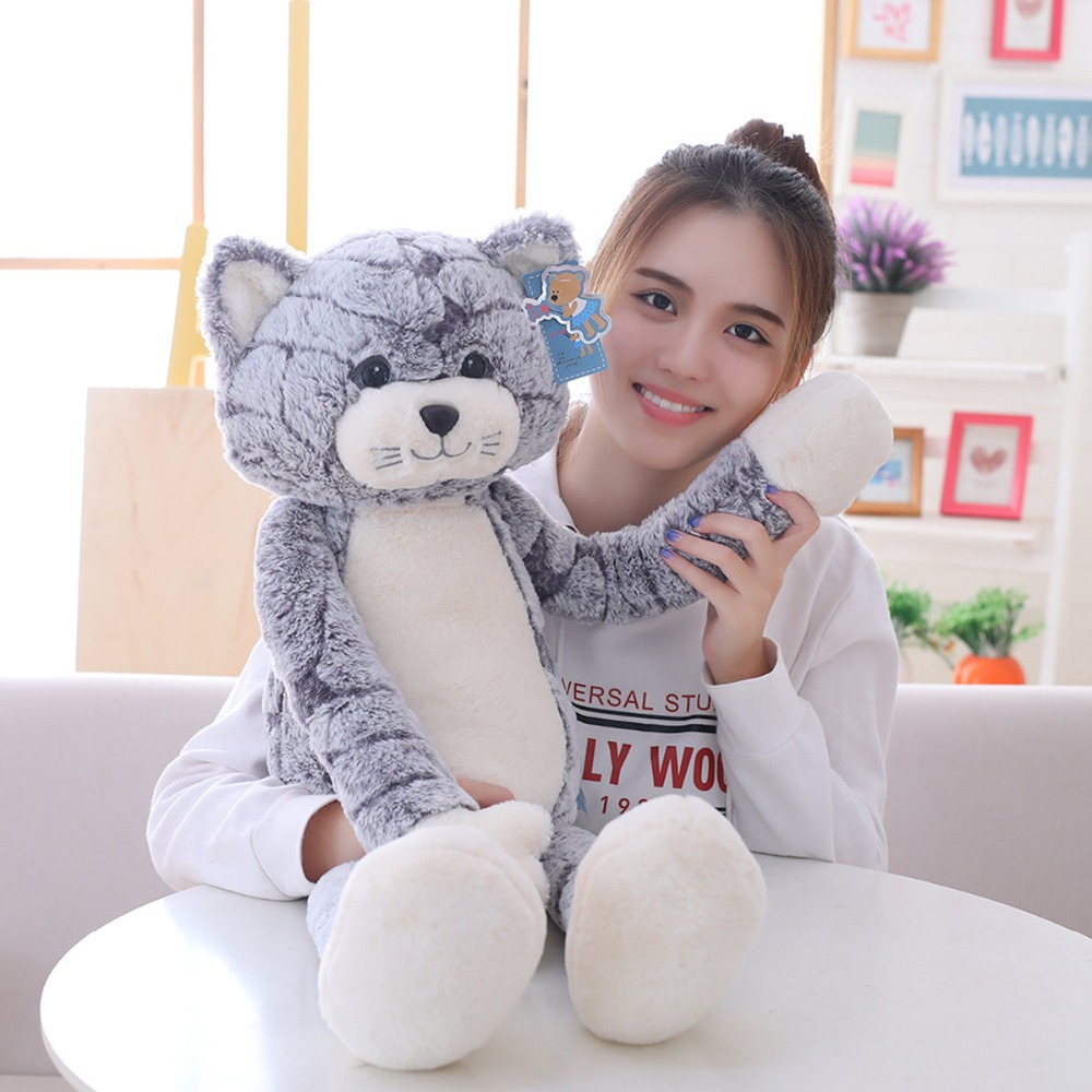 50/70/90 Plush Cat Toy Soft Stuffed Animal Toy Cat Cushion Pillow For Children Drop Shipping Available