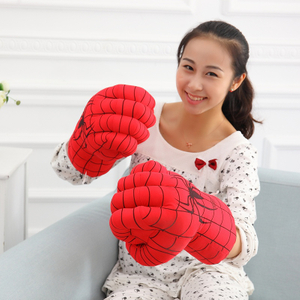 Super Hero Boxing Gloves Against Thanos Smash Hands Soft Plush Gloves Cosplay Costume Toy Fists for Birthday Christmas Gift