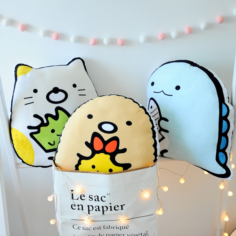 San-x Soft Toy Pillow Corner Bio Handheld Biological Soft Stuffed Plush Animal Toy Cartoon Cushion For Fans